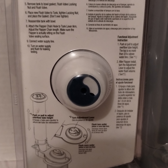 NWT Adjustable Universal Flush Valve With Flapper - Picture 7 of 7